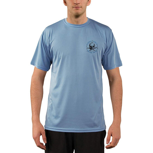 SAND.SALT.SURF.SUN. Tiki Girl Men's UPF 50+ UV Sun Protection Performance Long Sleeve T-Shirt Large / Arctic Blue