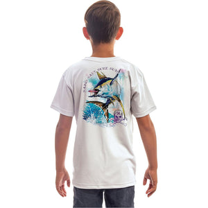 SAND.SALT.SURF.SUN Tuna Youth UPF 50+ UV Sun Protection Performance Short Sleeve T-Shirt