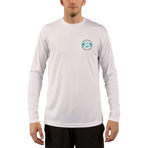 SAND.SALT.SURF.SUN. Dolphin Tribal Men's UPF 50+ UV Sun Protection Performance Long Sleeve T-Shirt