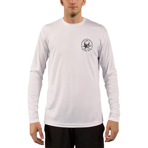 SAND.SALT.SURF.SUN. Polynesian Hammerhead Tribal Men's UPF 50+ UV Sun Protection Performance Long Sleeve T-Shirt