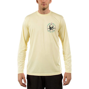 SAND.SALT.SURF.SUN. Tiki Men's UPF 50+ UV Sun Protection Performance Long Sleeve T-Shirt