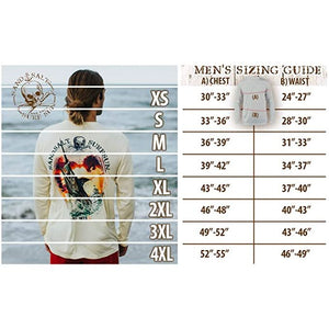 SAND.SALT.SURF.SUN. Red Skull Men's UPF 50+ UV Sun Protection Performance Long Sleeve T-Shirt