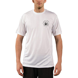 SAND.SALT.SURF.SUN. Shark Blood Men's UPF 50+ UV Sun Protection Performance Short Sleeve T-Shirt