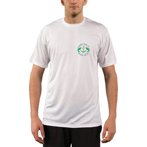 SAND.SALT.SURF.SUN. Coral Octopus Men's UPF 50+ UV Sun Protection Performance Short Sleeve T-Shirt