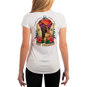 SAND.SALT.SURF.SUN. Tiki Women's UPF 50+ UV Sun Protection Performance Short Sleeve T-Shirt