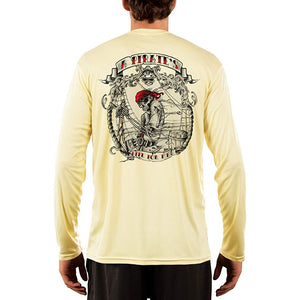 SAND.SALT.SURF.SUN. Pirate Life Men's UPF 50+ UV Sun Protection Performance Long Sleeve T-Shirt