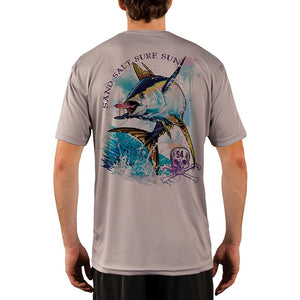SAND.SALT.SURF.SUN. Tuna Men's UPF 50+ UV Sun Protection Performance Short Sleeve T-Shirt