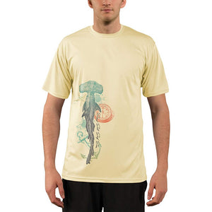 SAND.SALT.SURF.SUN. Vintage Shark Men's UPF 50+ UV Sun Protection Performance Short Sleeve T-Shirt