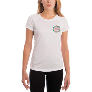 SAND.SALT.SURF.SUN. Turtle Shells Women's UPF 50+ UV Sun Protection Performance Short Sleeve T-Shirt