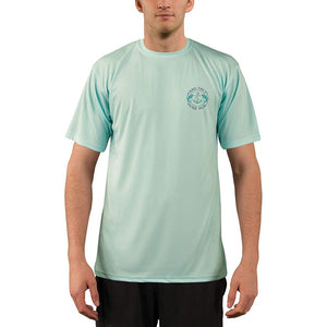 SAND.SALT.SURF.SUN. Mandala Turtle Men's UPF 50+ UV Sun Protection Performance Short Sleeve T-Shirt
