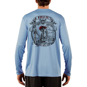 SAND.SALT.SURF.SUN. Pirate Life Men's UPF 50+ UV Sun Protection Performance Long Sleeve T-Shirt