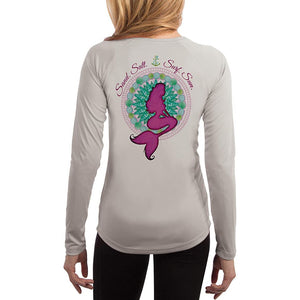 SAND.SALT.SURF.SUN. Mermaid Shells Women's UPF 50+ UV Sun Protection Performance Long Sleeve T-Shirt