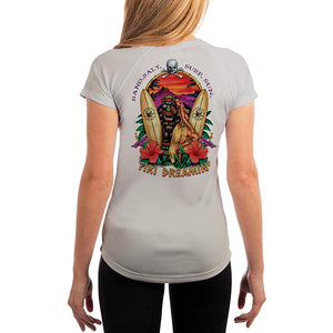 SAND.SALT.SURF.SUN. Tiki Women's UPF 50+ UV Sun Protection Performance Short Sleeve T-Shirt