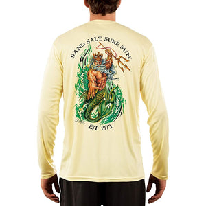SAND.SALT.SURF.SUN. Neptune Men's UPF 50+ UV Sun Protection Performance Long Sleeve T-Shirt