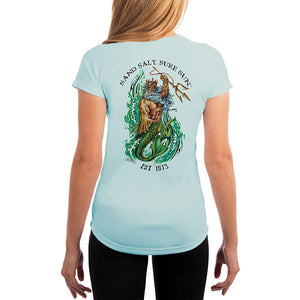 SAND.SALT.SURF.SUN. Neptune Women's UPF 50+ UV Sun Protection Performance Short Sleeve T-Shirt