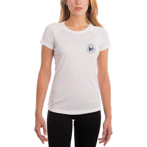 SAND.SALT.SURF.SUN. Blue Marlin Women's UPF 50+ UV Sun Protection Performance Short Sleeve T-Shirt