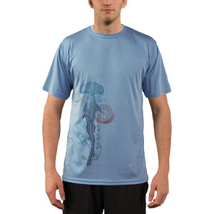 SAND.SALT.SURF.SUN. Vintage Shark Men's UPF 50+ UV Sun Protection Performance Short Sleeve T-Shirt