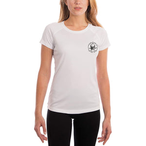 SAND.SALT.SURF.SUN. Polynesian Sea Turtle Women's UPF 50+ UV Sun Protection Performance Short Sleeve T-Shirt
