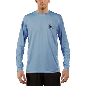 SAND.SALT.SURF.SUN. Shark Diver Attack Men's UPF 50+ UV Sun Protection Performance Long Sleeve T-Shirt