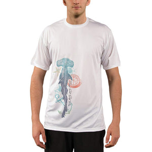 SAND.SALT.SURF.SUN. Vintage Shark Men's UPF 50+ UV Sun Protection Performance Short Sleeve T-Shirt