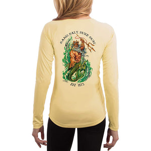 SAND.SALT.SURF.SUN. Neptune Women's UPF 50+ UV Sun Protection Performance Long Sleeve T-Shirt