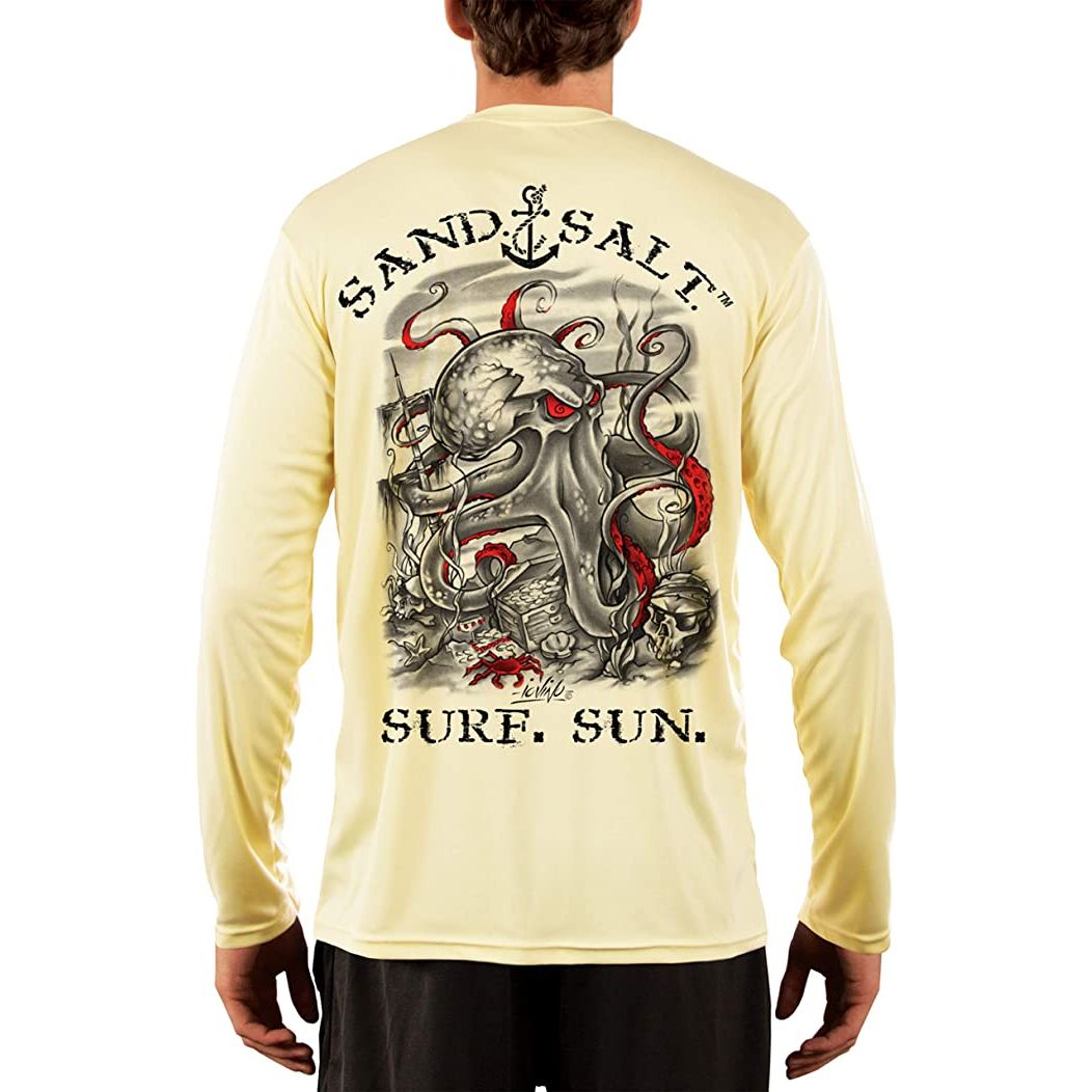 SAND.SALT.SURF.SUN. Octopus Treasure Men s UPF 50 UV Sun Protection P