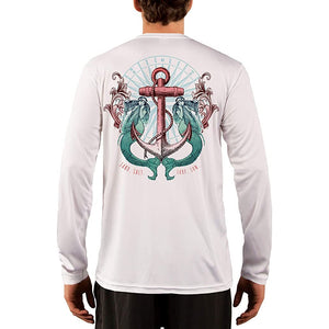 SAND.SALT.SURF.SUN. Sailing Vintage Mermaid Ladies Men's UPF 50+ UV Sun Protection Performance Long Sleeve T-Shirt