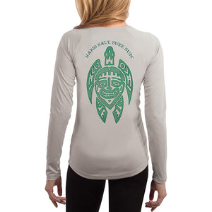 SAND.SALT.SURF.SUN. Turtle Women's UPF 50+ UV Sun Protection Performance Long Sleeve T-Shirt