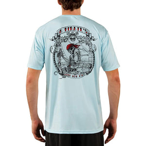 SAND.SALT.SURF.SUN. Pirate Life Men's UPF 50+ UV Sun Protection Performance Short Sleeve T-Shirt