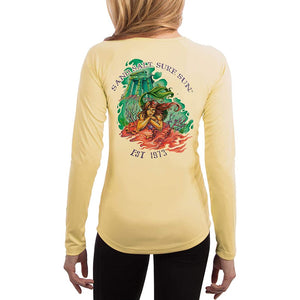 SAND.SALT.SURF.SUN. Atlantis Mermaid Women's UPF 50+ UV Sun Protection Performance Long Sleeve T-Shirt
