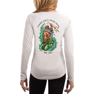 SAND.SALT.SURF.SUN. Neptune Women's UPF 50+ UV Sun Protection Performance Long Sleeve T-Shirt