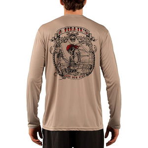 SAND.SALT.SURF.SUN. Pirate Life Men's UPF 50+ UV Sun Protection Performance Long Sleeve T-Shirt