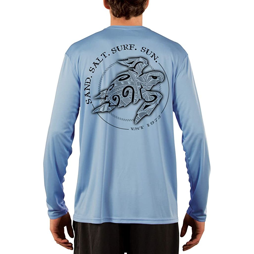SAND.SALT.SURF.SUN. Polynesian Sea Turtle Men's UPF 50+ UV Sun Protect