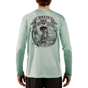SAND.SALT.SURF.SUN. Pirate Life Men's UPF 50+ UV Sun Protection Performance Long Sleeve T-Shirt