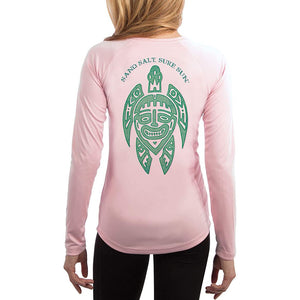 SAND.SALT.SURF.SUN. Turtle Women's UPF 50+ UV Sun Protection Performance Long Sleeve T-Shirt