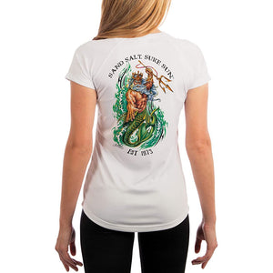 SAND.SALT.SURF.SUN. Neptune Women's UPF 50+ UV Sun Protection Performance Short Sleeve T-Shirt