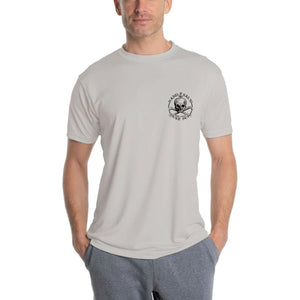 SAND.SALT.SURF.SUN. Marlin Logo Men's UPF 50+ UV Sun Protection Performance Short Sleeve T-Shirt