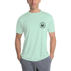 SAND.SALT.SURF.SUN. Dive or Die Men's UPF 50+ UV Sun Protection Performance Short Sleeve T-Shirt