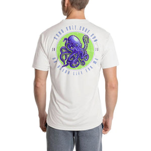 SAND.SALT.SURF.SUN. Octopus Men's UPF 50+ UV Sun Protection Performance Short Sleeve T-Shirt