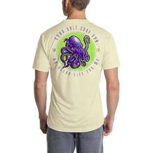SAND.SALT.SURF.SUN. Octopus Men's UPF 50+ UV Sun Protection Performance Short Sleeve T-Shirt
