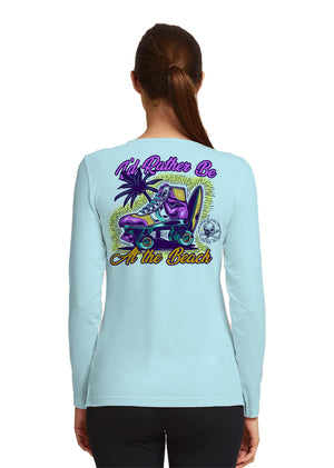 SAND.SALT.SURF.SUN. Skate Women's UPF 50+ UV Sun Protection Performance Long Sleeve T-Shirt