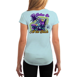 SAND.SALT.SURF.SUN. Skate Women's UPF 50+ UV Sun Protection Performance Short Sleeve T-Shirt