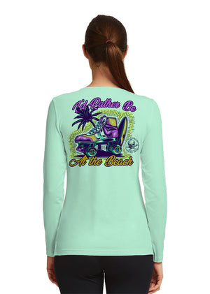 SAND.SALT.SURF.SUN. Skate Women's UPF 50+ UV Sun Protection Performance Long Sleeve T-Shirt