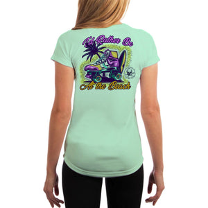 SAND.SALT.SURF.SUN. Skate Women's UPF 50+ UV Sun Protection Performance Short Sleeve T-Shirt